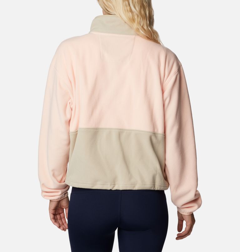 W Back Bowl Fleece | 890 | M, Color: Peach Blossom, Ancient Fossil, image 2