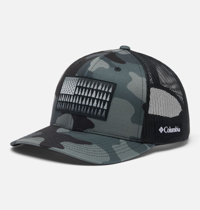Columbia Tree Flag Mesh Snapback, Color: Black Mod Camo, image 1
