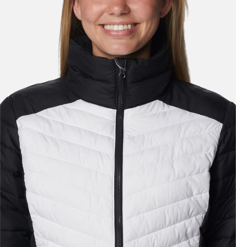 Women's Slope Edge Jacket, Color: White, Black, image 4