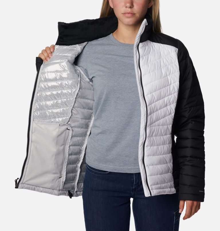 Women's Slope Edge Jacket, Color: White, Black, image 5