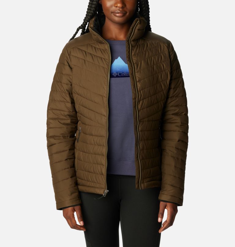 Thumbnail: Women's Slope Edge Jacket, Color: Olive Green, image 8