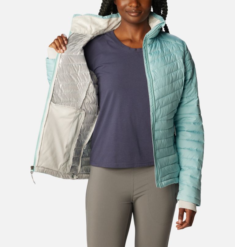 Women's Slope Edge Jacket, Color: Aqua Haze, image 5