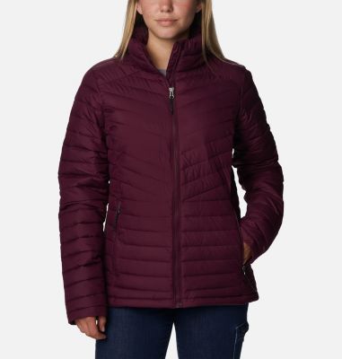 Columbia Mujer OUT-SHIELD™ INSULATED HOODIE - Chaqueta De Plumas - Malbec