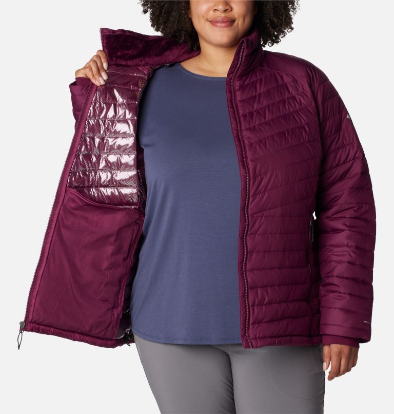 Women's Slope Edge Jacket - Plus Size, Color: Marionberry, image 5