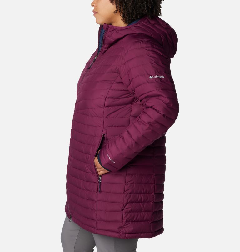Thumbnail: Women's Slope Edge Mid Jacket - Plus Size, Color: Marionberry, image 3
