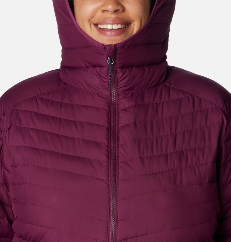 Thumbnail: Women's Slope Edge Mid Jacket - Plus Size, Color: Marionberry, image 4