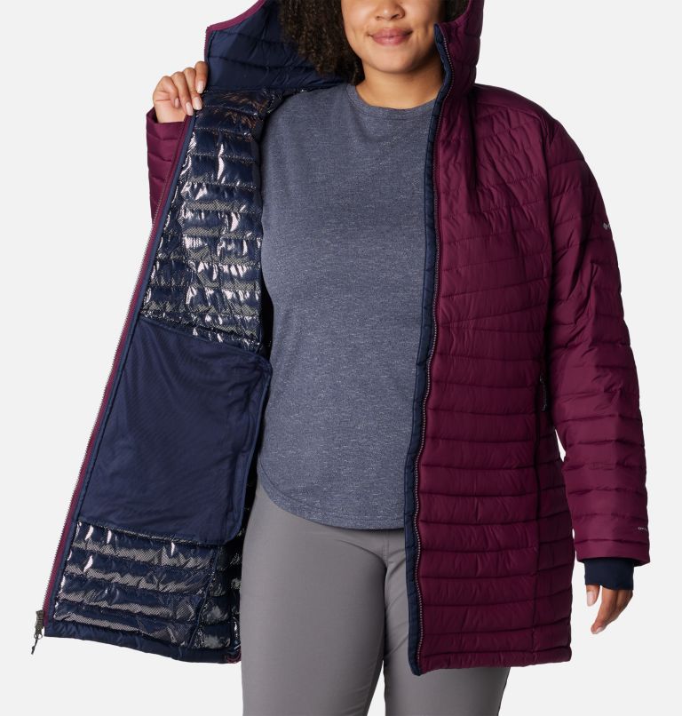 Thumbnail: Women's Slope Edge Mid Jacket - Plus Size, Color: Marionberry, image 5