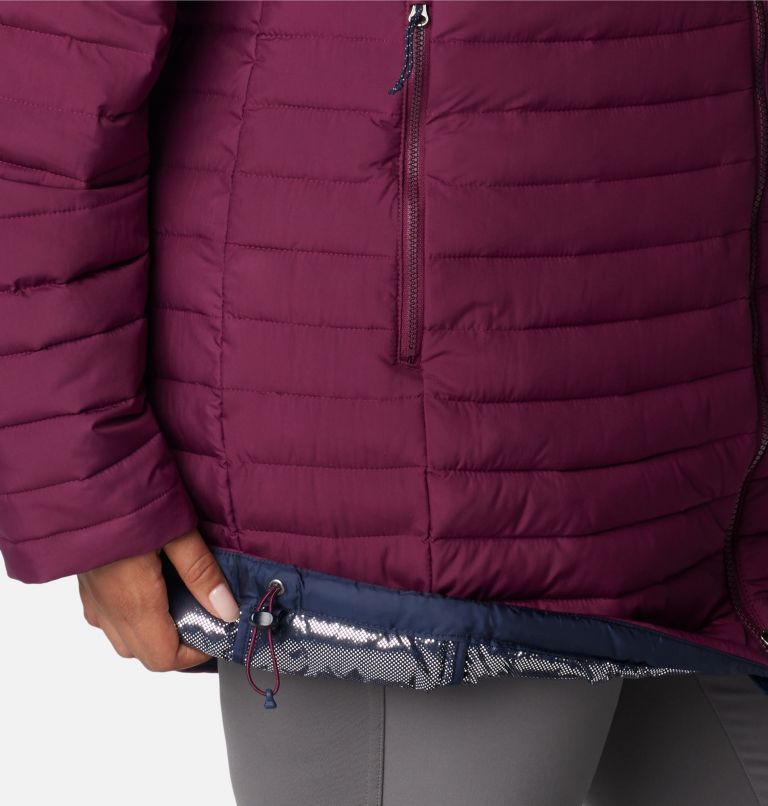 Thumbnail: Women's Slope Edge Mid Jacket - Plus Size, Color: Marionberry, image 7