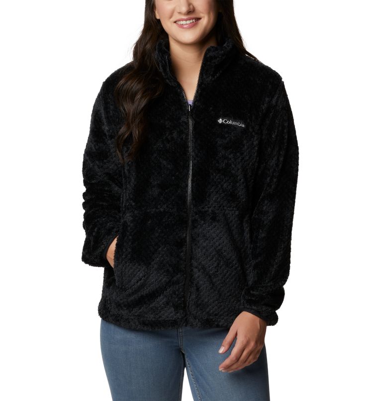 Black fuzzy cheap columbia jacket