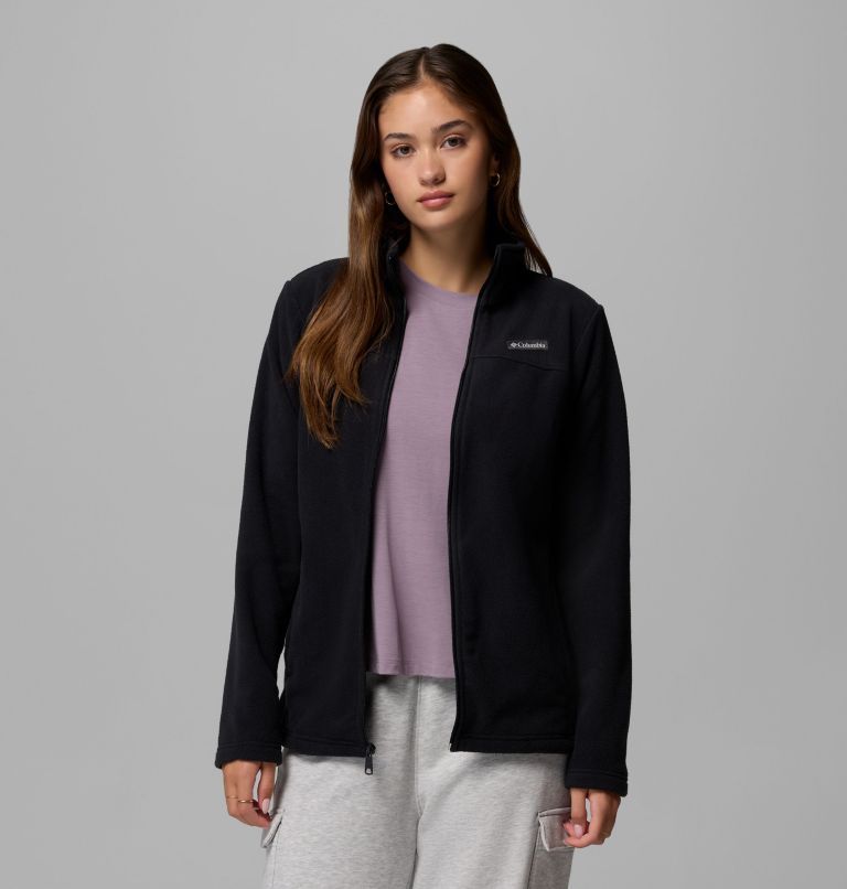 Women's Castle Dale Full Zip Fleece Jacket, Color: Black, image 5