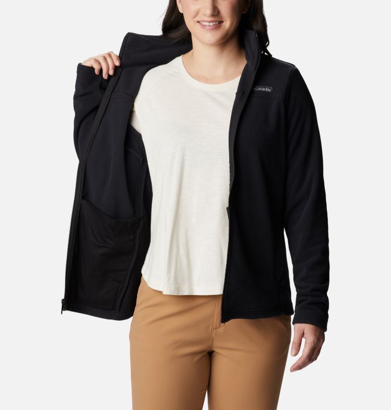 Women's Castle Dale Full Zip Fleece Jacket, Color: Black, image 5