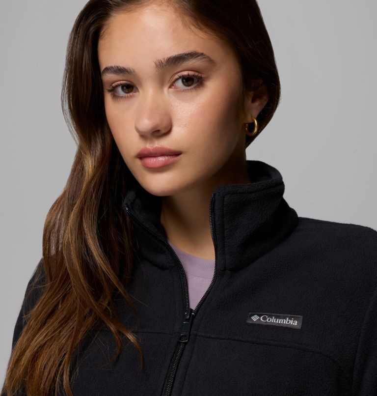 Women's Castle Dale Full Zip Fleece Jacket, Color: Black, image 6