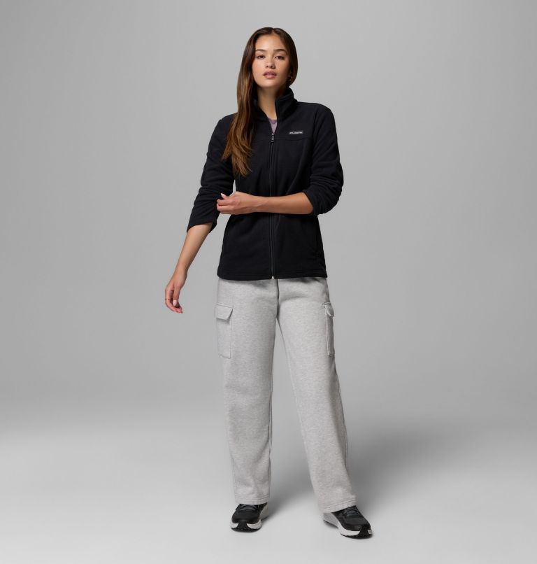Women's Castle Dale Full Zip Fleece Jacket, Color: Black, image 2