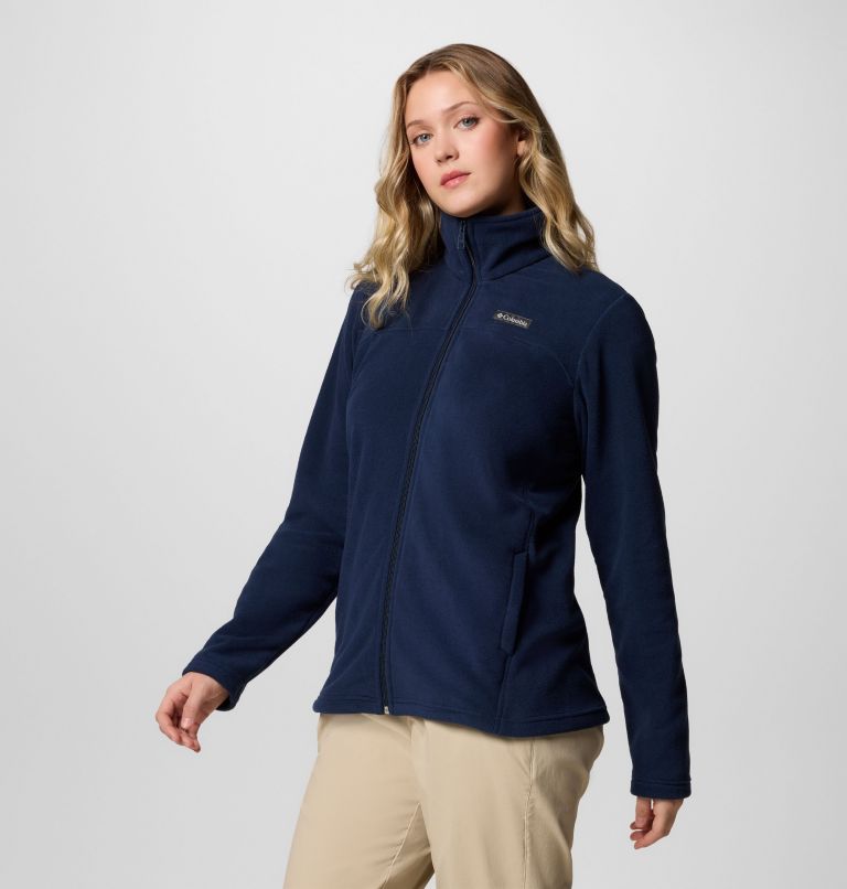 Women's Castle Dale Full Zip Fleece Jacket, Color: Collegiate Navy, image 3