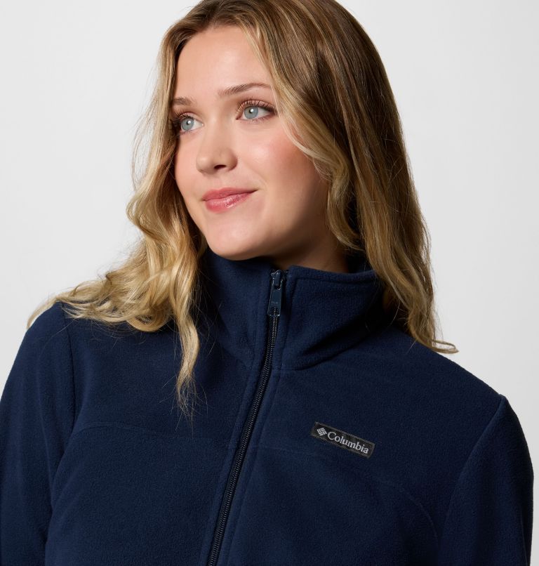 Women's Castle Dale Full Zip Fleece Jacket, Color: Collegiate Navy, image 4