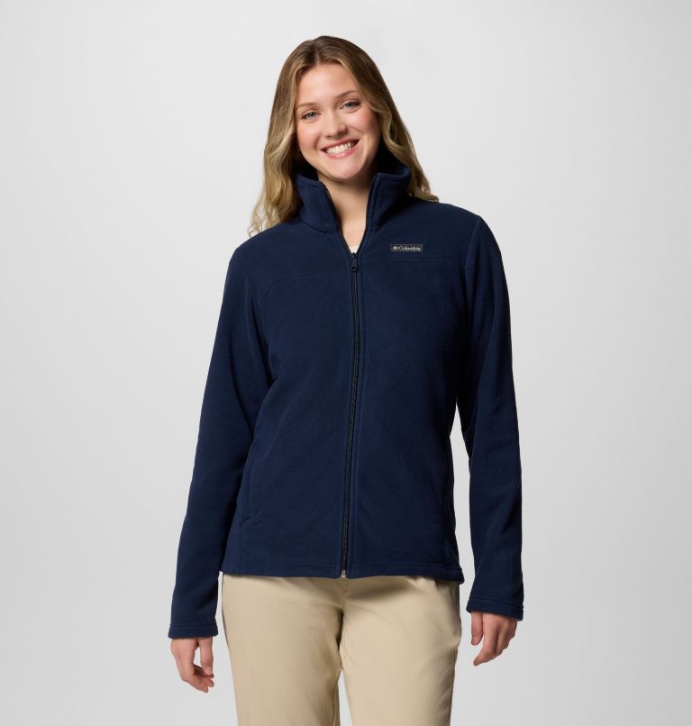 Women's Castle Dale Full Zip Fleece Jacket, Color: Collegiate Navy, image 1