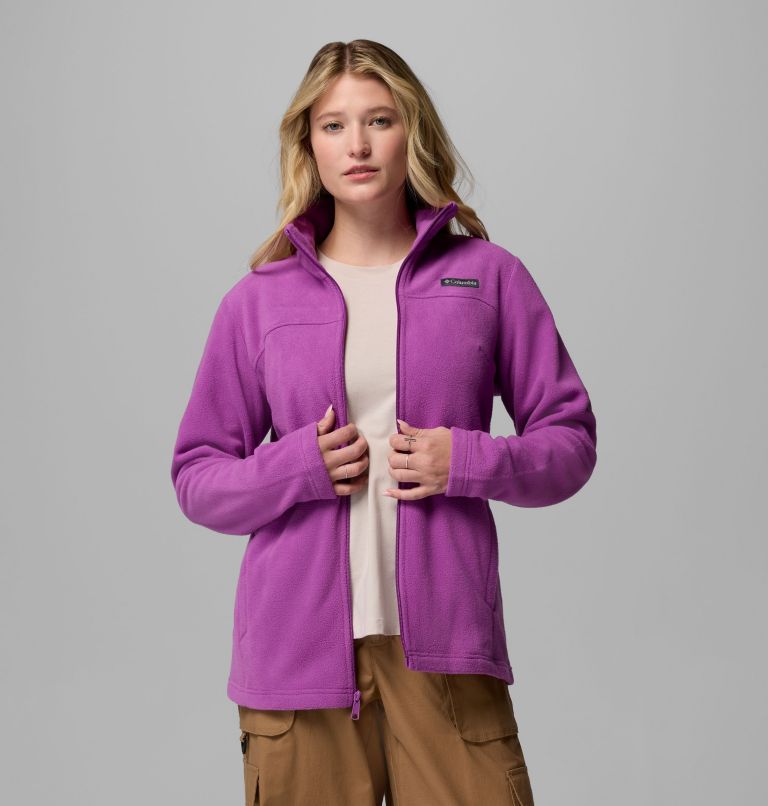 Women's Castle Dale Full Zip Fleece Jacket, Color: Razzle, image 5