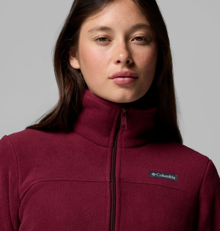 Women's Castle Dale Full Zip Fleece Jacket, Color: Rich Wine, image 6