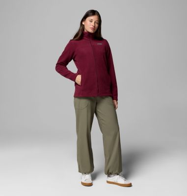 Women's Castle Dale Full Zip Fleece Jacket, Color: Rich Wine, image 2