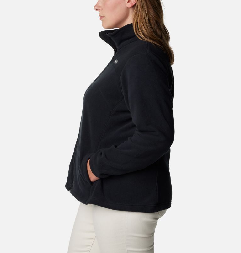 Thumbnail: Women's Castle Dale Full Zip Fleece Jacket - Plus Size, Color: Black, image 3