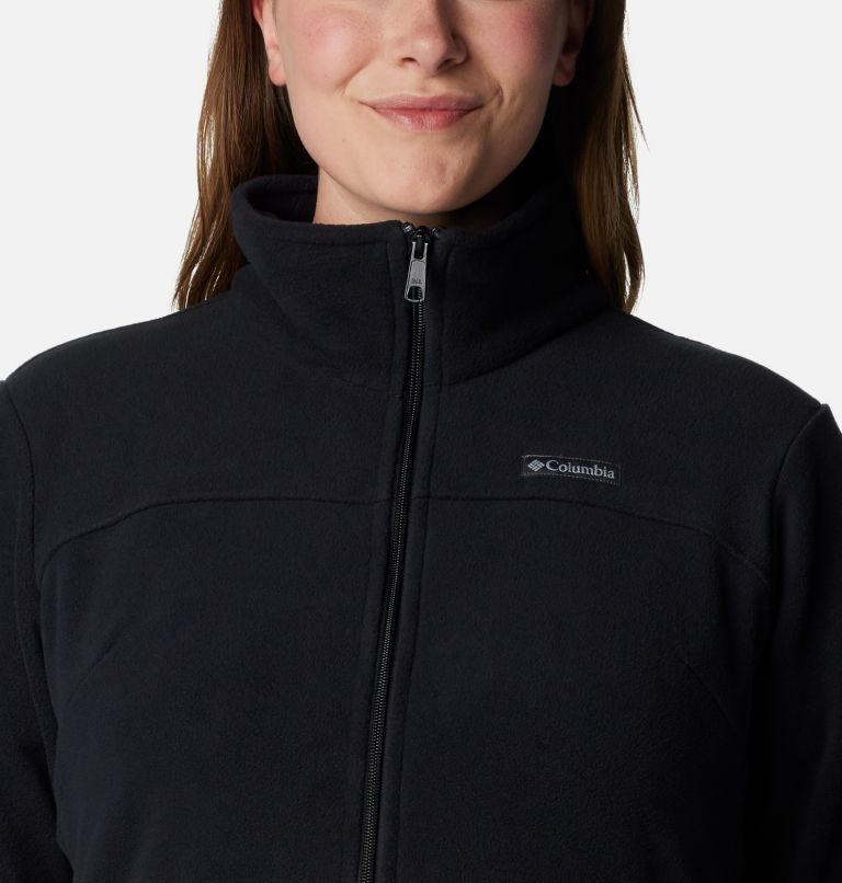 Women's Castle Dale Full Zip Fleece Jacket - Plus Size, Color: Black, image 4