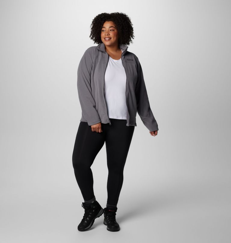 Women's Castle Dale Full Zip Fleece Jacket - Plus Size, Color: City Grey, image 3