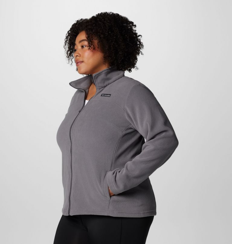 Women's Castle Dale Full Zip Fleece Jacket - Plus Size, Color: City Grey, image 4