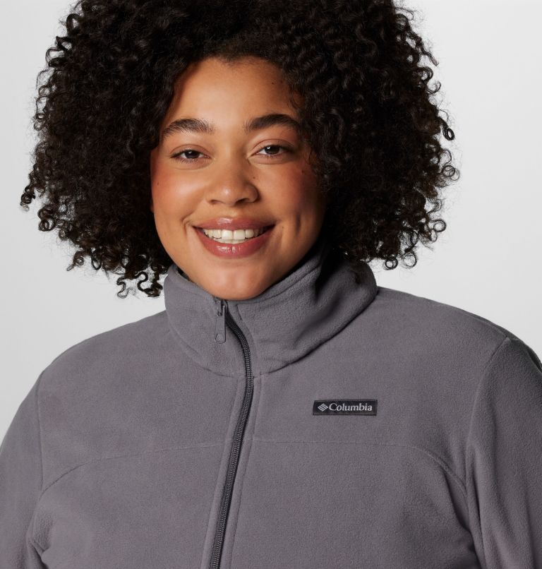 Women's Castle Dale Full Zip Fleece Jacket - Plus Size, Color: City Grey, image 5