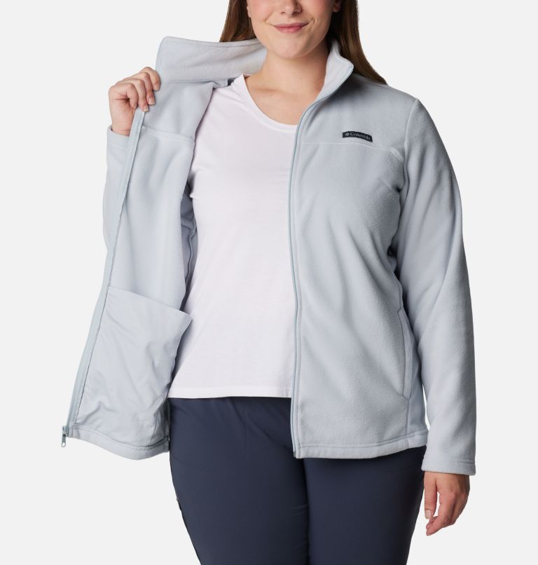 Women's Castle Dale Full Zip Fleece Jacket - Plus Size, Color: Cirrus Grey, image 5