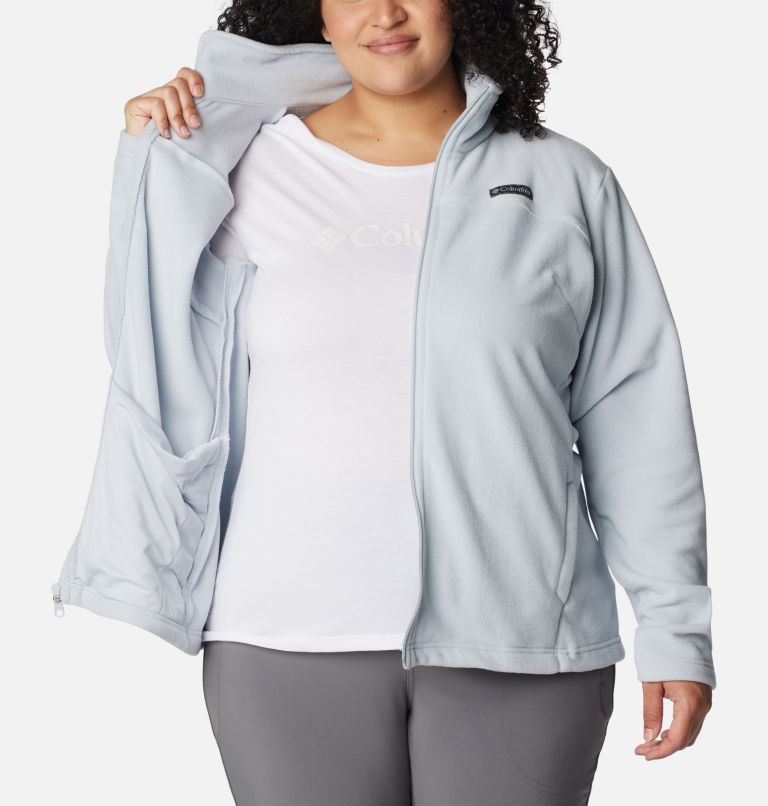 Thumbnail: Women's Castle Dale Full Zip Fleece Jacket - Plus Size, Color: Cirrus Grey Heather, image 5