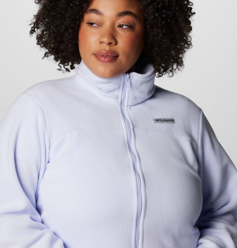 Women's Castle Dale Full Zip Fleece Jacket - Plus Size, Color: Snowdrift, image 5