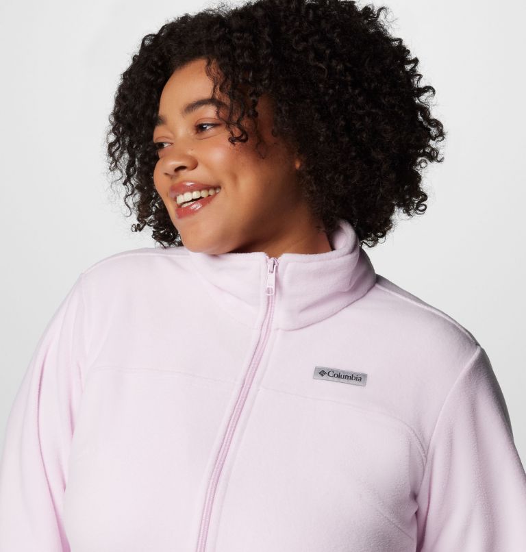 Women's Castle Dale Full Zip Fleece Jacket - Plus Size, Color: Pink Dawn, image 5