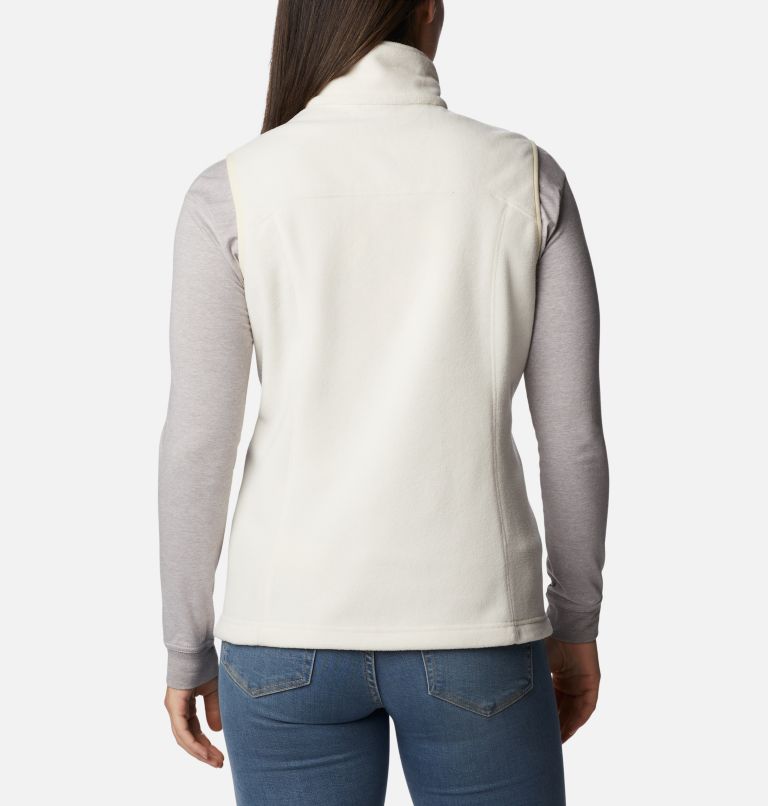Women's Castle Dale Fleece Vest, Color: Chalk, image 2