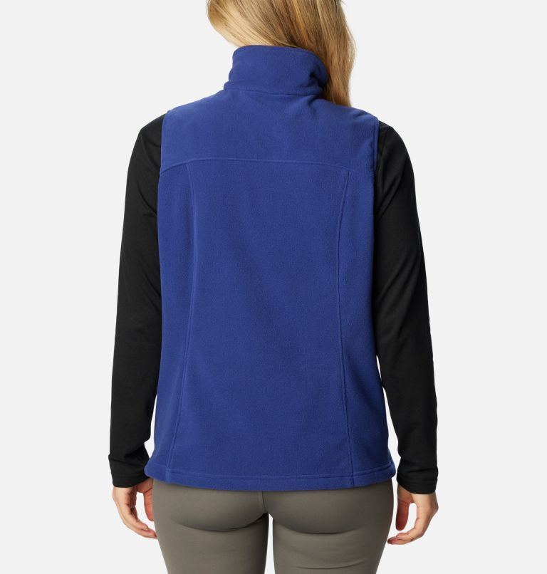 Women's Castle Dale Fleece Vest, Color: Dark Sapphire, image 2