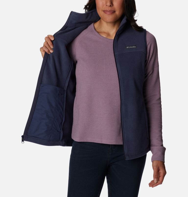 Women's Castle Dale Fleece Vest, Color: Nocturnal