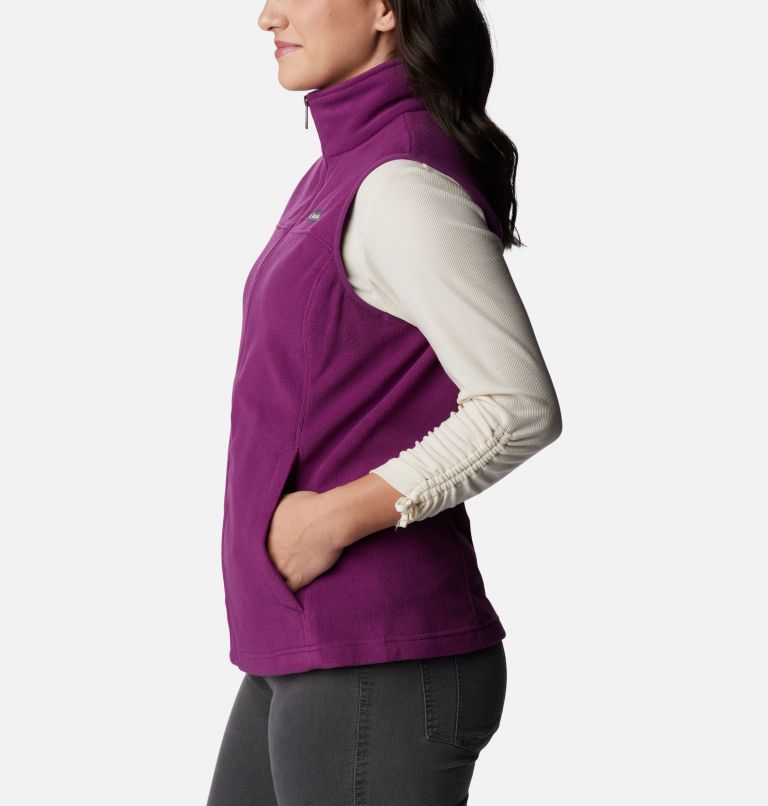 Women's Castle Dale Fleece Vest, Color: Plum