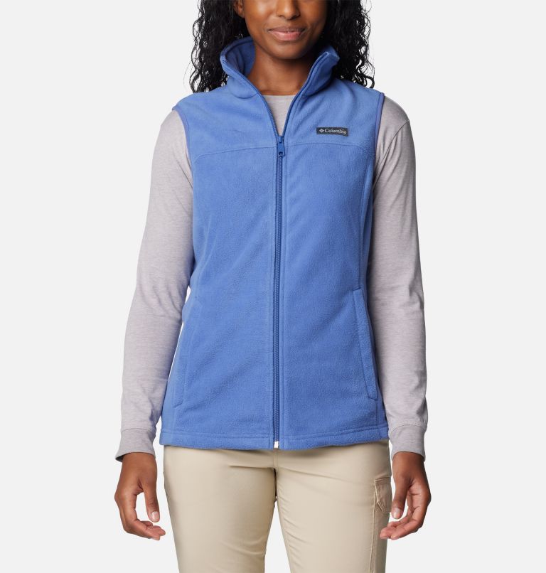 Hooded fleece 2025 vest women's