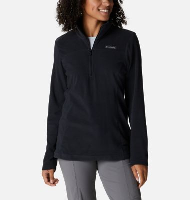 Women's Lake Aloha Half Zip Fleece Pullover, Color: Black, image 7