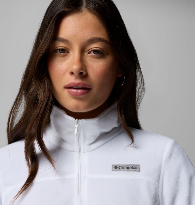 Women's Lake Aloha Half Zip Fleece, Color: White, image 5