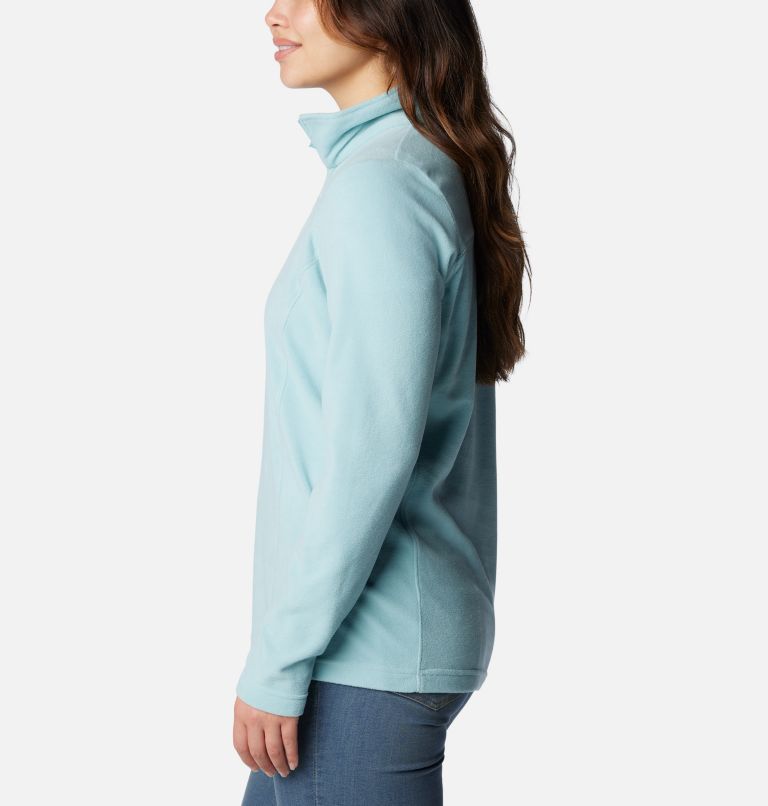 Women's Lake Aloha Half Zip Fleece Pullover, Color: Aqua Haze, image 3