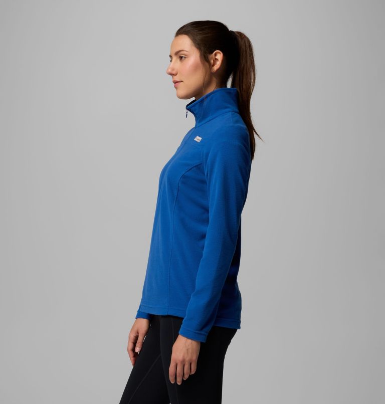 Women's Lake Aloha Half Zip Fleece, Color: Mountain Blue, image 4