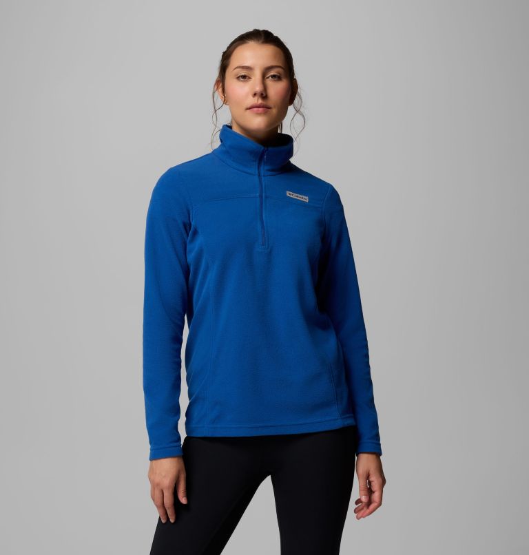 Women's Lake Aloha Half Zip Fleece, Color: Mountain Blue, image 1