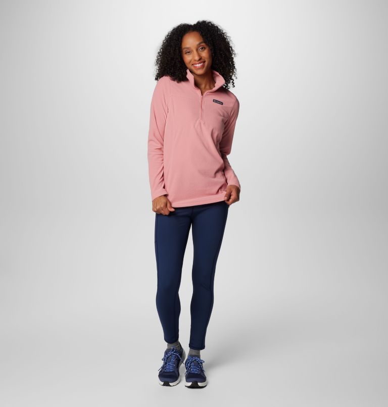Women's Lake Aloha Half Zip Fleece Pullover, Color: Pink Agave, image 3