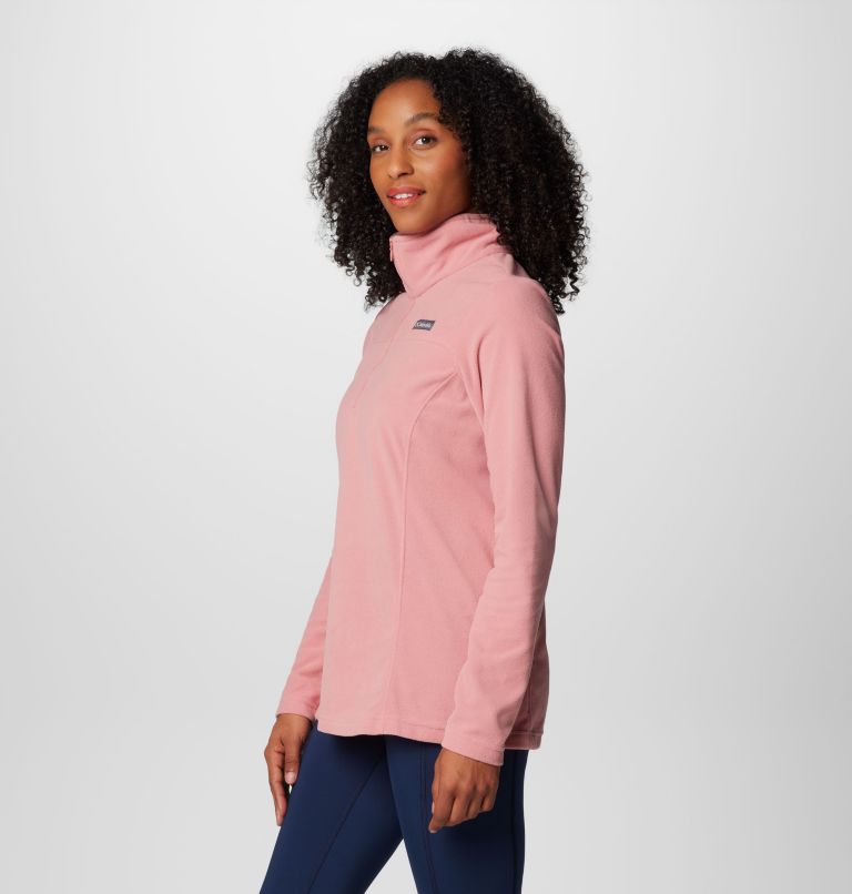 Women's Lake Aloha Half Zip Fleece Pullover, Color: Pink Agave, image 4