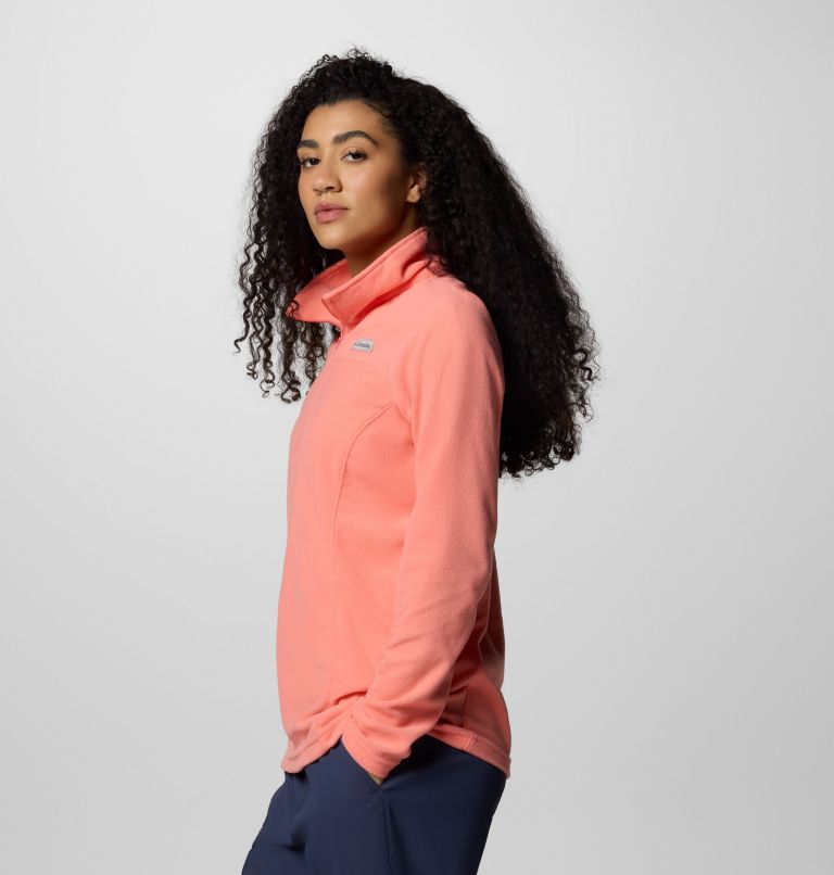 Women's Lake Aloha Half Zip Fleece Pullover, Color: Alpenglow, image 3