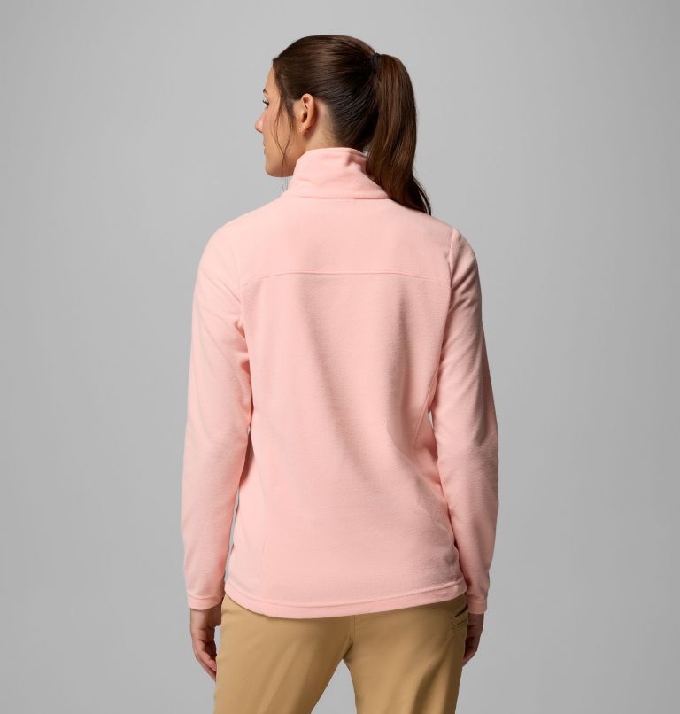 Women's Lake Aloha Half Zip Fleece, Color: Pink Sand, image 3