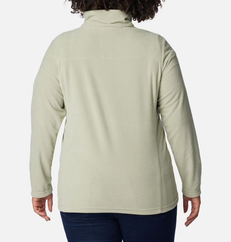 Thumbnail: Women's Lake Aloha Half Zip Fleece Pullover - Plus Size, Color: Safari, image 2