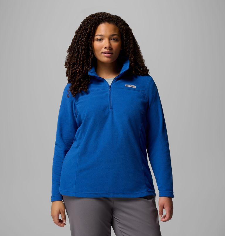 Women's Lake Aloha Half Zip Fleece Pullover - Plus Size, Color: Mountain Blue, image 1