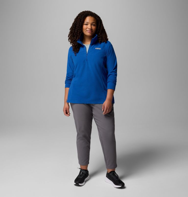 Women's Lake Aloha Half Zip Fleece Pullover - Plus Size, Color: Mountain Blue, image 2