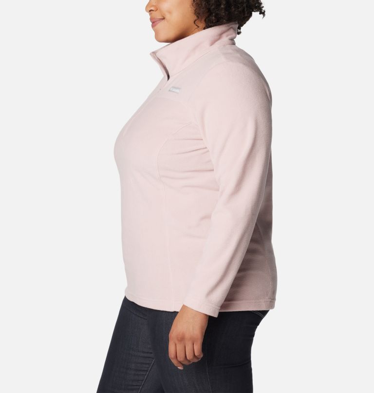 Women's Lake Aloha Half Zip Fleece Pullover - Plus Size, Color: Dusty Pink, image 3